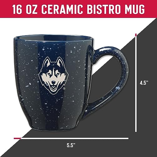 16 oz Speckled Ceramic Coffee Mug - UCONN Team Color