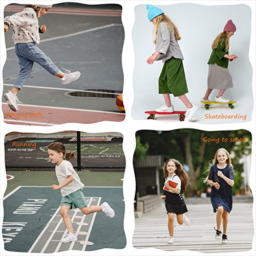 Ankle Athletic Socks for Kids - 12 Pairs, Cotton, White (7-10 Years)