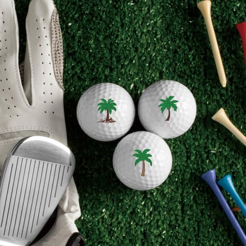 Golf Ball Marking Stickers - Creative Identification Decals - Green Tree