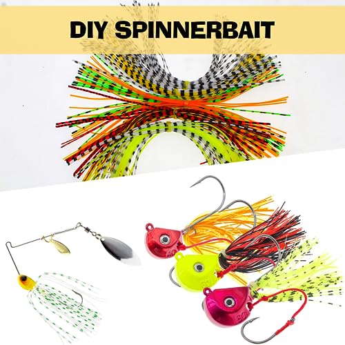 Fly Tying Materials Kit - 18 Colors of Silicone Rubber Threads