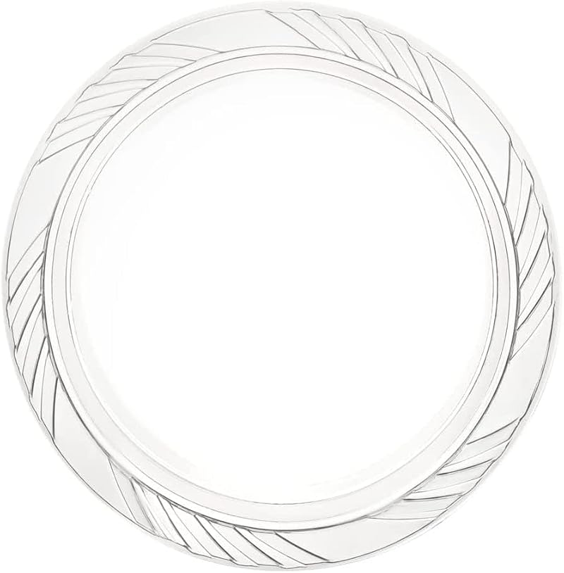 Munfix 7 Inch Clear Plastic Salad Plates Bulk Pack 200 – Disposable