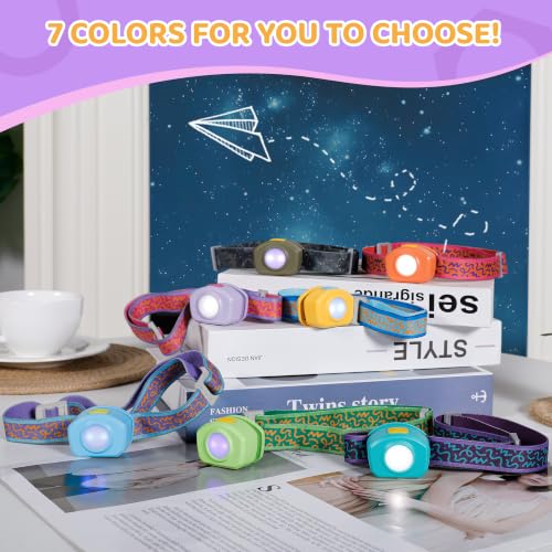 Rechargeable Kids Headlamp with RGB LED Light - Sweety
