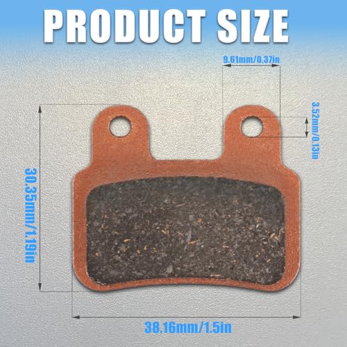 CMTOTWO Semi-Metallic Brake Pads for Ebike Ridstar Q20 Q20 Pro H26 Pro 2 Pair