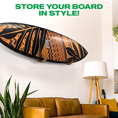 COR Surf Wood Wall Rack for Surfboards - Indoor & Outdoor Display for Longboards & Shortboards