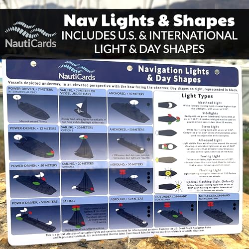 NautiCards 5-Pack Marine Boating Guides Waterproof Set for Sailors & Boat Owners