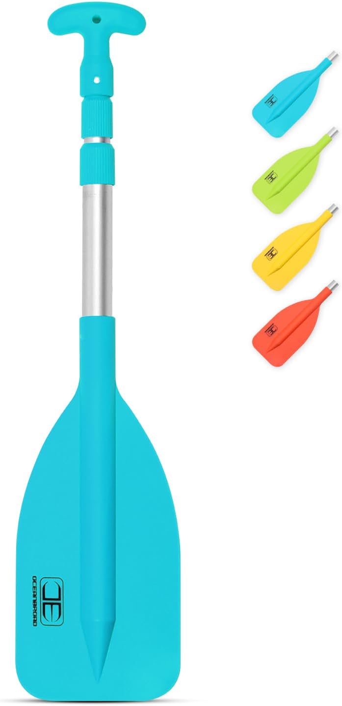 OCEANBROAD Telescoping Emergency Paddle - Adjustable 21'' to 42'' | Lightweight Aluminum for Kayaking & Canoeing