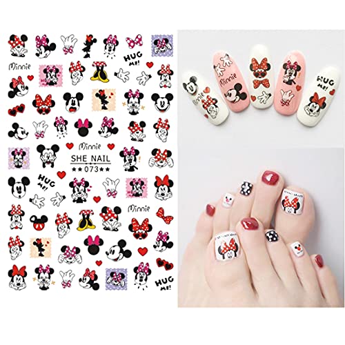 Kawaii Cartoon Nail Stickers - 3D Self-Adhesive Nail Art Decals