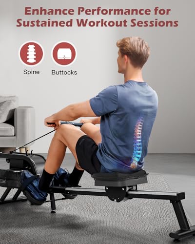 Rowing Machine Seat Cushion - Memory Foam for Comfort & Support