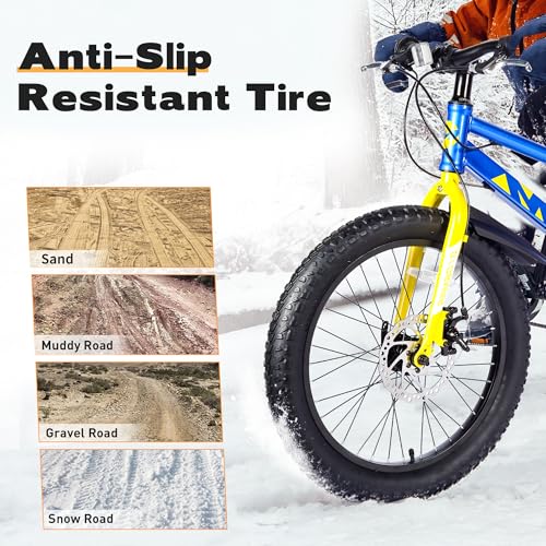 24x3.0 Fat Bicycle Tires with Inner Tubes - Black, Foldable Replacement for Electric & Snow Bikes (2 Tires + 2 Tubes)