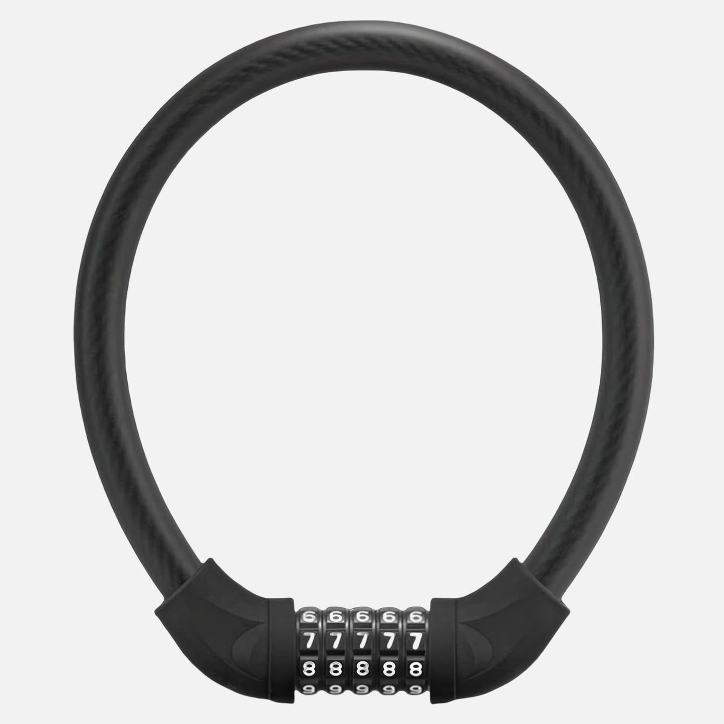 Bike Lock,Portable Heavy Duty Anti Theft Bike Cable U Lock,High Security 5 Digit Combination Password Bicycle U-Lock,Durable Thicken Steel Shackle Locks for Electric Bike,Scooter,Motorcycle (Black)