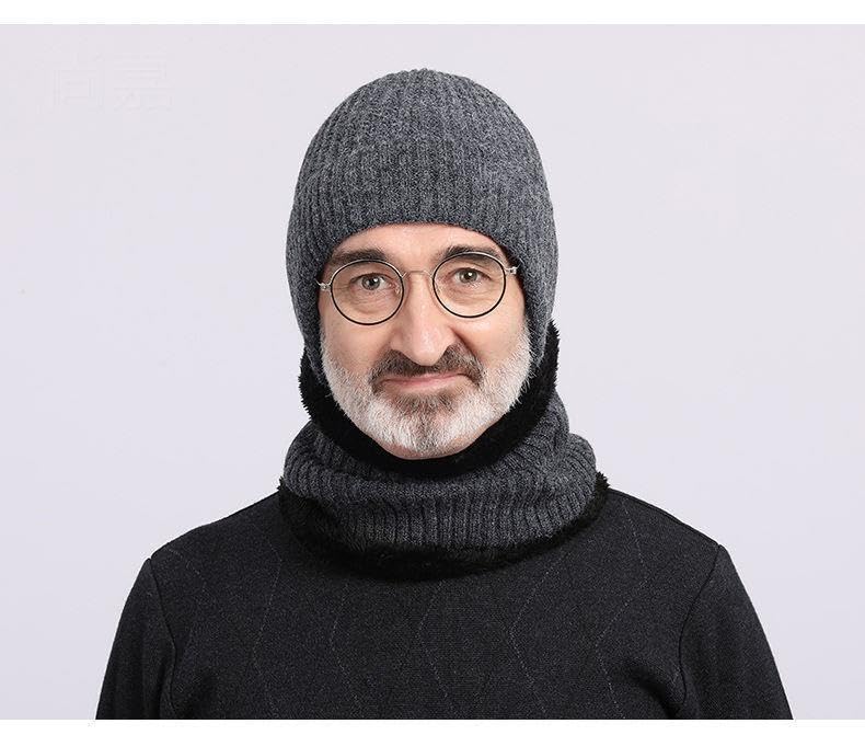 Knitted Fisherman Beanie - Warm Slouchy Winter Hat for Men Women and Kids