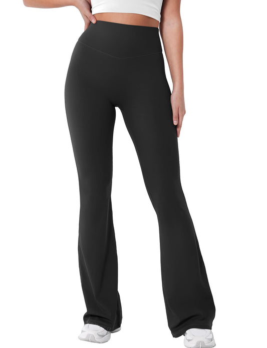 YEOREO SoftHue Women Mini Flared Workout Legging No Front Seam Yoga Pants