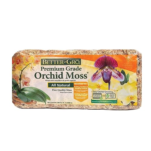 Premium Grade Sphagnum Moss for Orchids & Plants - 190 cu in