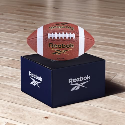 Reebok Official Size Football - Composite Leather, Anti-Slip Grip, Outdoor Recreational Use