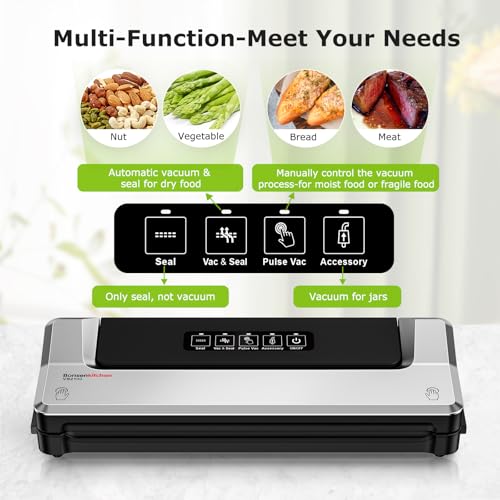 Compact Vacuum Sealer Machine with 4 Modes for Food Preservation