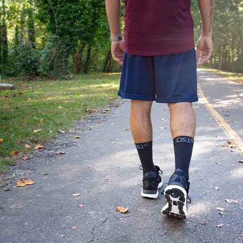 OS1st FS4 Merino Wool Plantar Fasciitis 1/4 Crew Compression Socks