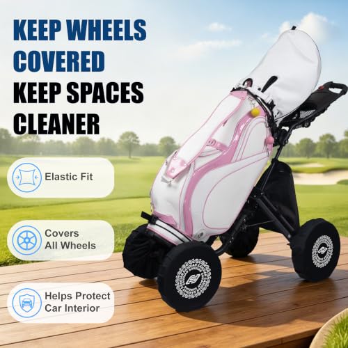 Golf Cart Wheel Covers - Big Size, Waterproof & Durable Protection