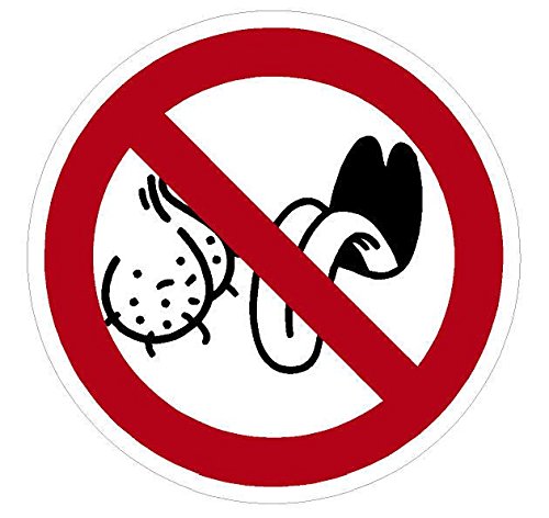 Funny Hard Hat Stickers - No Ball Licking Rats - 3-Pack