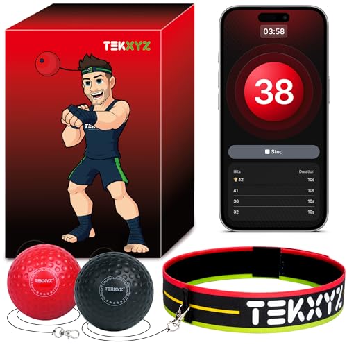 Reflex Ball Training Set with App & Headband - 2 Difficulty Levels