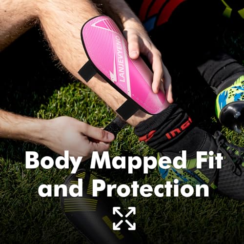 Kids Soccer Shin Guards Lightweight Breathable Protective Pads for Children Teens