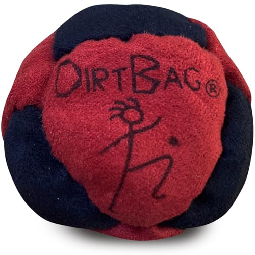 DIRTBAG Classic Footbag Set 3-Pack with Black Pouch - Red, Green, Blue
