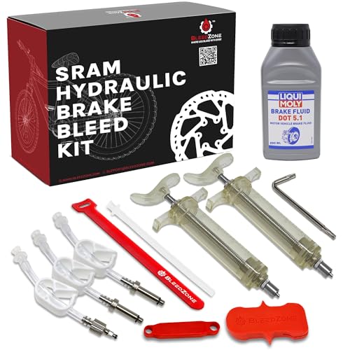BleedZone SRAM Brake Bleed Kit with 100ml DOT 5.1 Fluid & Edge Tool