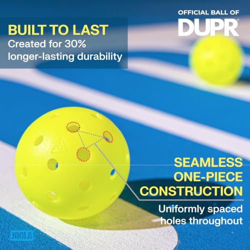 Durable Pickleball Balls - 3 Pack with Storage Tube - USAP Approved