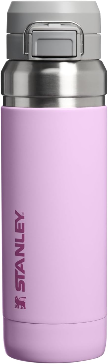 STANLEY Quick Flip GO Water Bottle 36 oz - Insulated, Leakproof & Packable for Travel | Soft Orchid