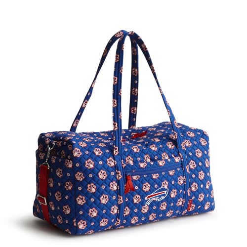 Large Cotton Travel Duffel Bag - Royal Blue/Red Bandana - Buffalo Bills