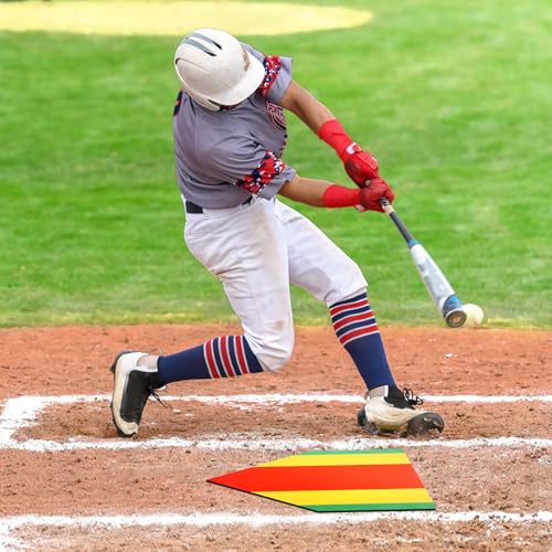 Baseball Home Plate Training Mat 16.93" - Multi-Zone Strike Practice