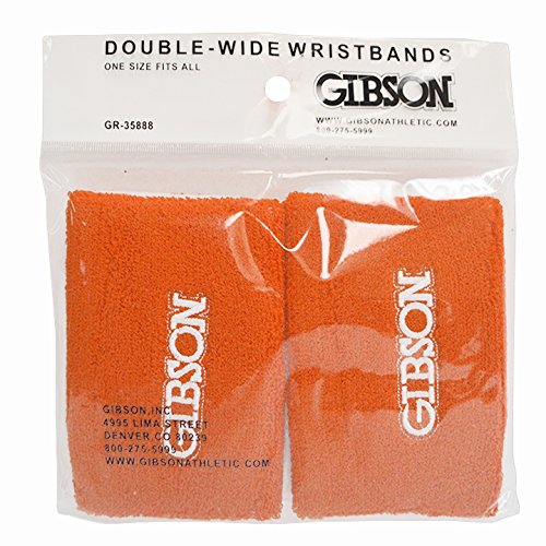 Gibson Athletic Gymnastics Wristbands (Set of 2), Orange