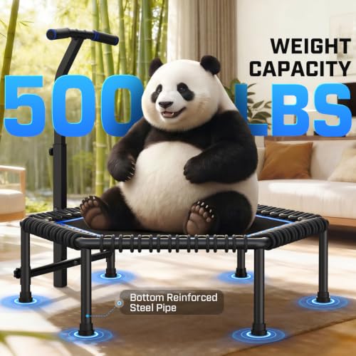 50-Inch Fitness Rebounder Trampoline for Adults - Blue