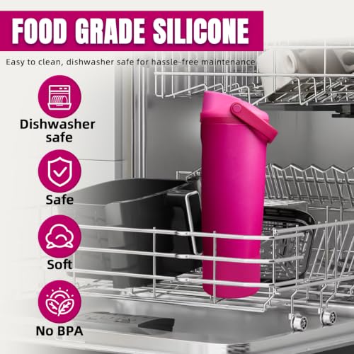 2PCS Silicone Boot for Owala FreeSip Sway Bottles - Read My Lips