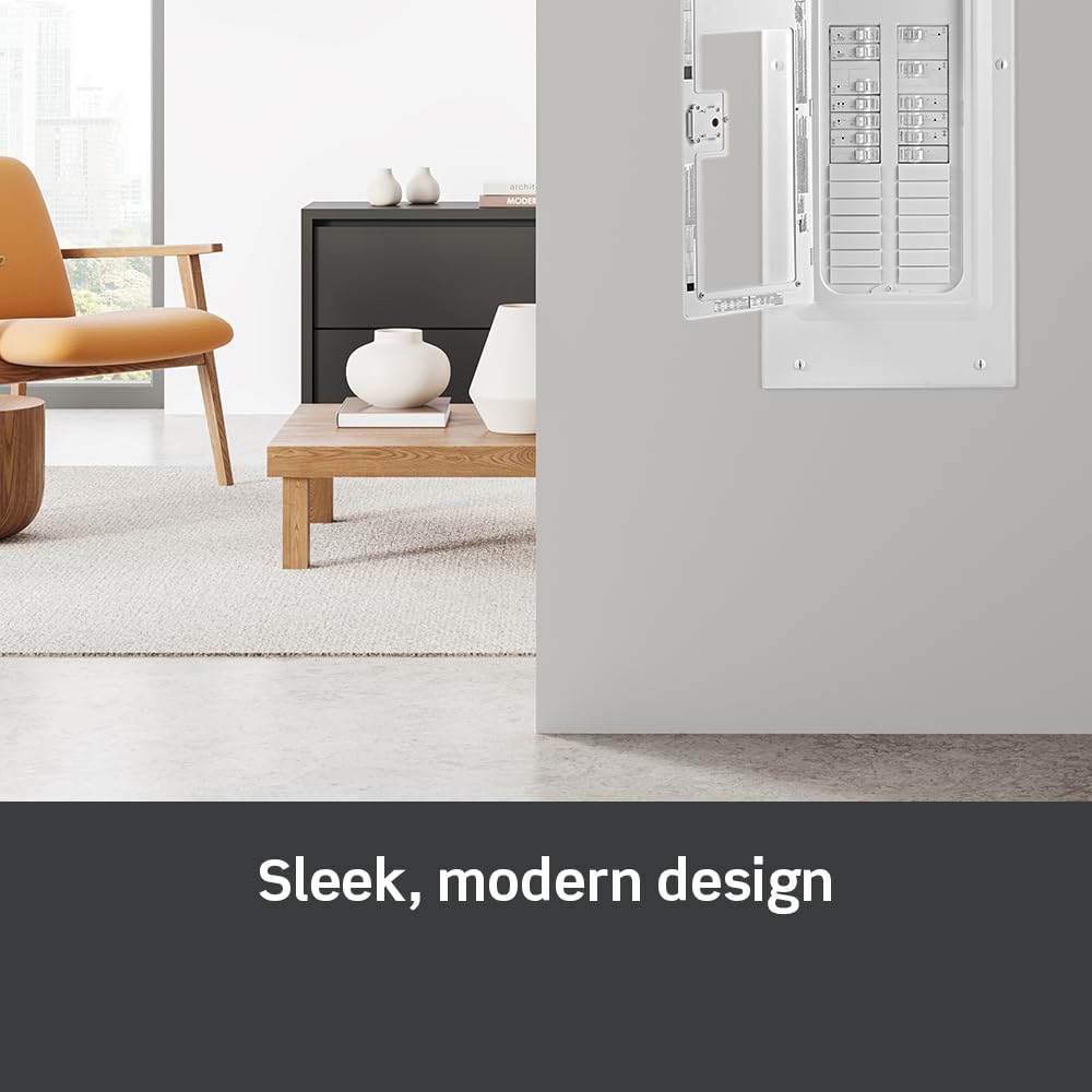 Leviton 125A 2-Pole Plug-On Standard Branch Circuit Breaker, Hydraulic Magnetic, 120/240 VAC, LB212, White