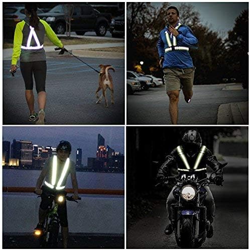 Reflective Vest - High Visibility Running Gear for Cycling, Jogging & Walking | Adjustable Fit for All