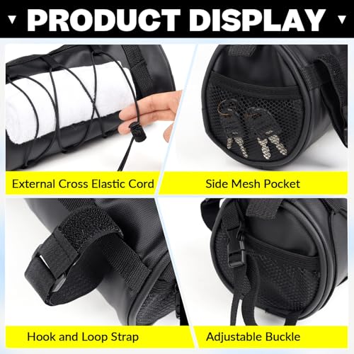 Waterproof Bike Handlebar Bag - 2.5L Storage with Strap