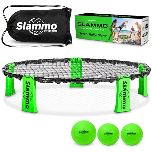 Slammo Game Set – Ultimate Roundnet Lawn and Beach Game