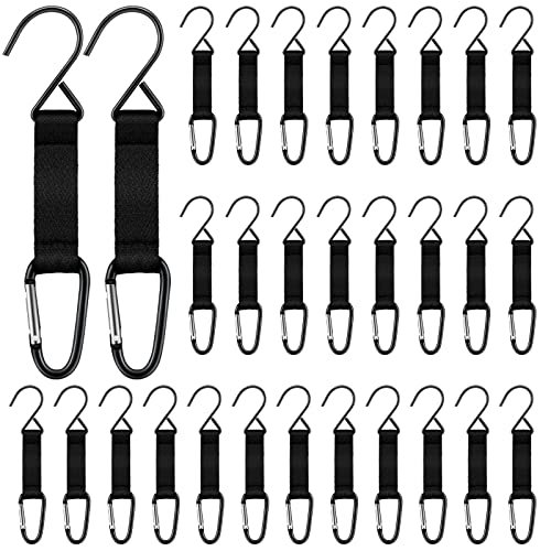 Hungdao 30 Pieces Nylon Fence Hooks for Baseball Bags & Outdoor Use