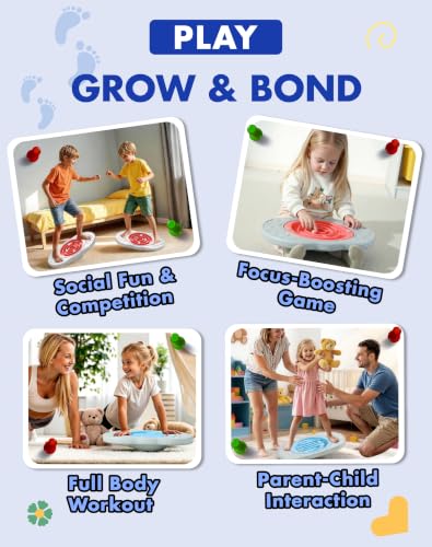 Kids 2-in-1 Maze Balance Board with Bag - Sensory Training Toy