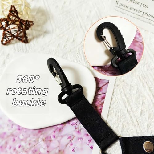 Pom Pom Holder Hanger for Cheer Backpack - Black, 2Pcs