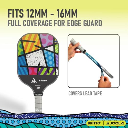 Pickleball Paddle Edge Guard Tape - 18mm Black - JOOLA x Britto