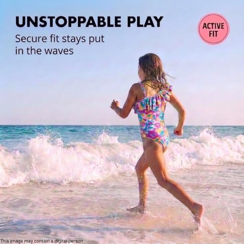 Kanu Surf Girls Morgan Floral Ruffle One-Shoulder 1-Piece Swimsuit River Purple XS-XL