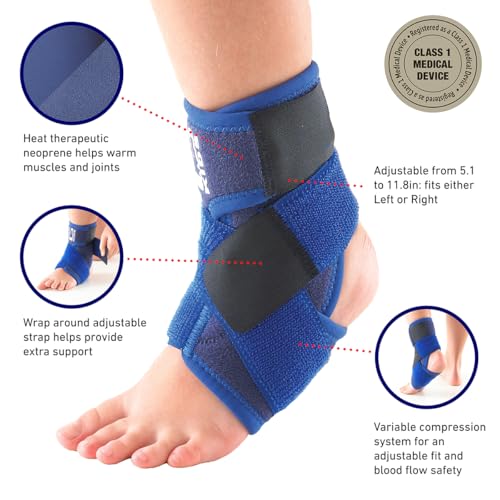 Kids Ankle Brace Support for Juvenile Arthritis & Injuries - Adjustable Compression