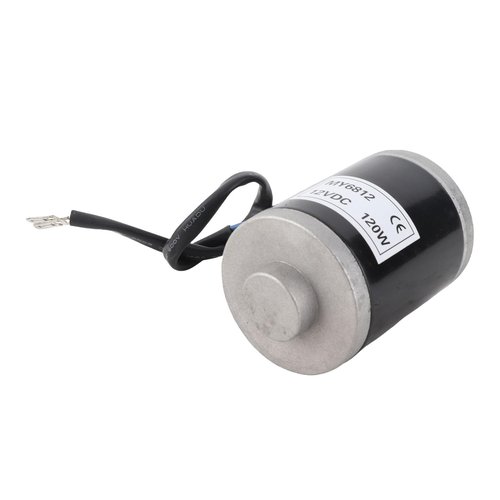 DOACT 12V 120W Brushed Permanent Magnet DC Motor (2500 RPM High Speed), with Belt Pulley for Electric Scooter, DIY, and Power Tools Projects