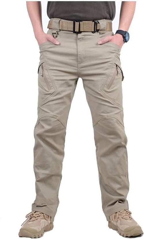 CARWORNIC Gear Men's Tactical Hiking Pants - Lightweight Cotton Outdoor Combat Cargo Trousers