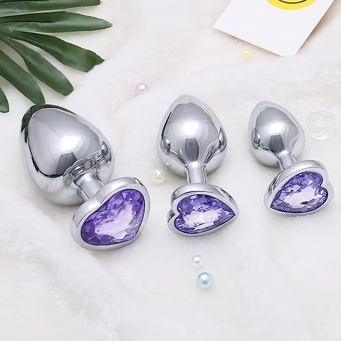 Heart-Shaped Exercise Kit with 3 Resistance Levels - Light Purple