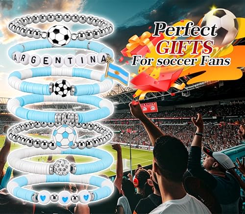 Soccer Bracelet for Women - Argentina Team Spirit Jewelry