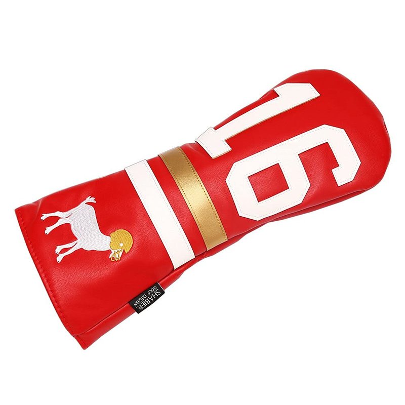 SHABIER Golf Sports Style Golf Wood Club Headcover Driver Cover for Taylormade M5 M6 Driver (Red 16 Driver Cover)