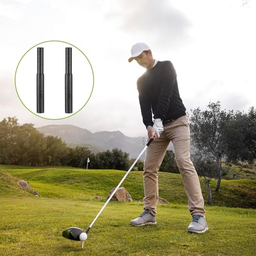 5-Inch Golf Club Shaft Extension Rods - Carbon Fiber Putter Extender (2 Pack)