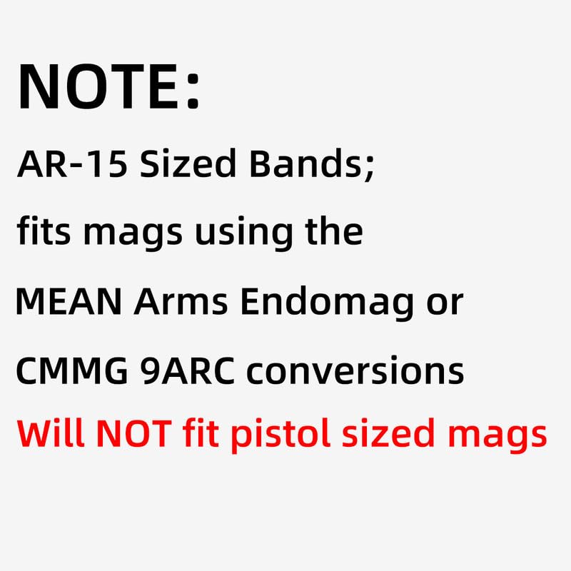9mm Luger Magazine Marking Bands - 12 Pack Black-White